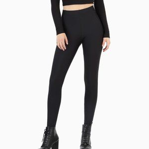 BlackMilk Matte Black High Waisted Pocket Leggings